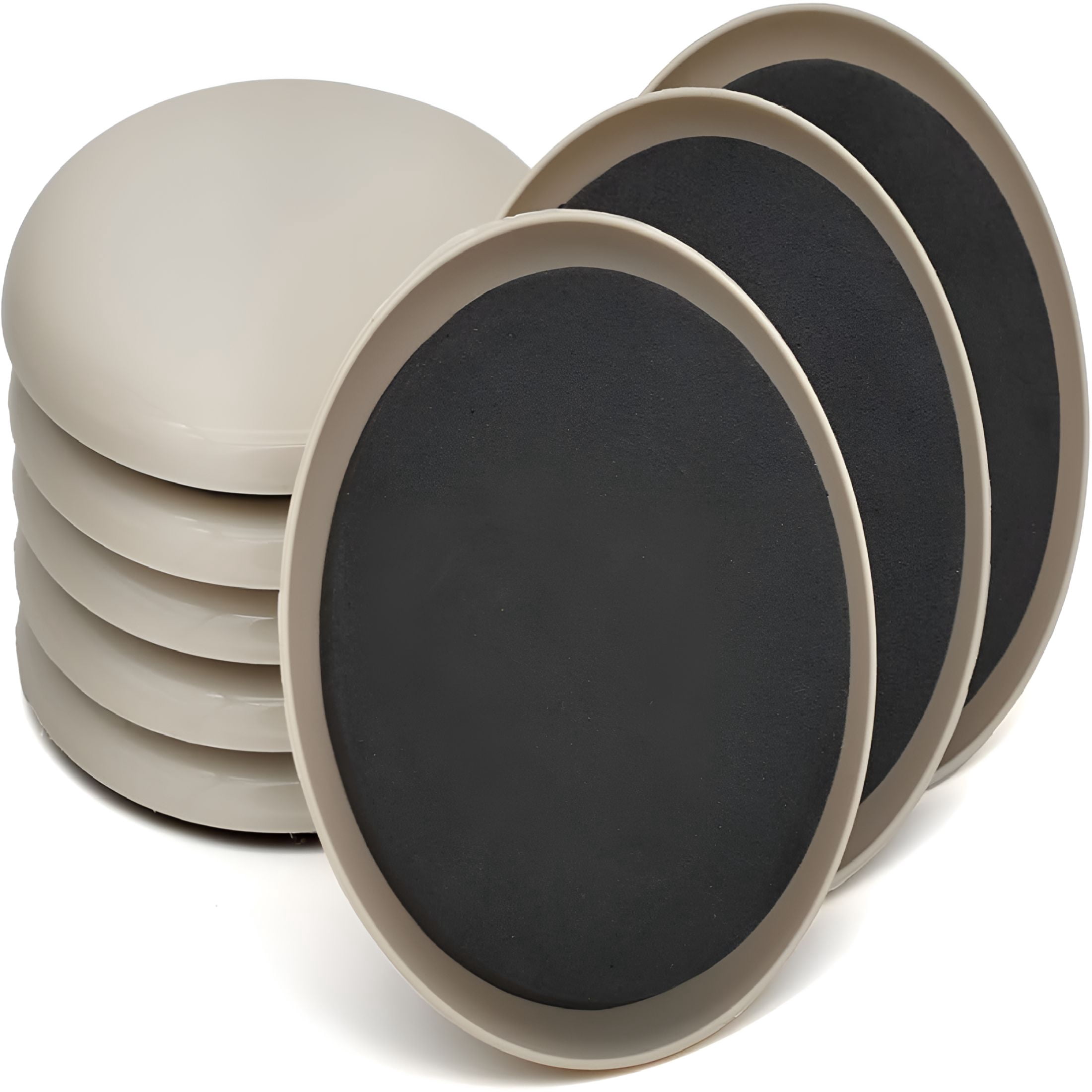 LAMIRO Furniture Sliders,12 Pcs 3 1/2'' Furniture Sliders Pads for ...