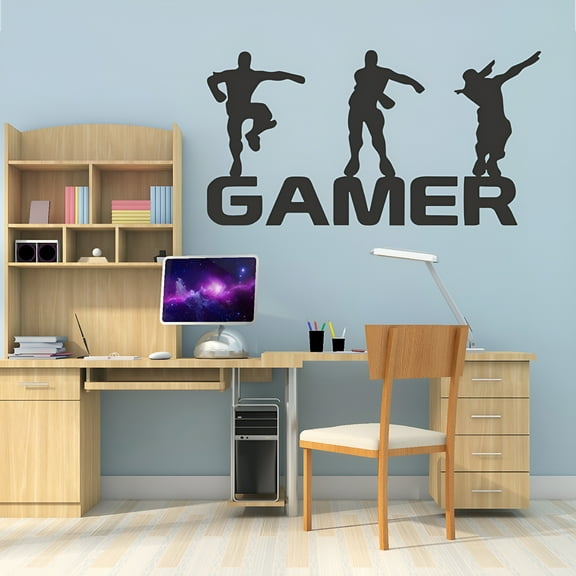 LAMIRO Gamer Vinyl Wall Decal Sticker for Gaming Room Bedroom Game Room Game Center Internet Bar