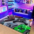 thumbnail image 1 of LAMIRO Gaming Rug for Kids Boy Bedroom Gamer Area Carpet 3D Neon Game Cool Blue Blacklight Living Room Game Room Large Area Rug Teen Boy Room Decor Non-Slip Comfy Floor Mat, 1 of 4