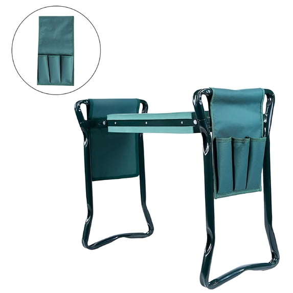 LAMIRO Garden Kneeling Stool Side Toolkit,Large Tool Pocket for Gardening Lovers