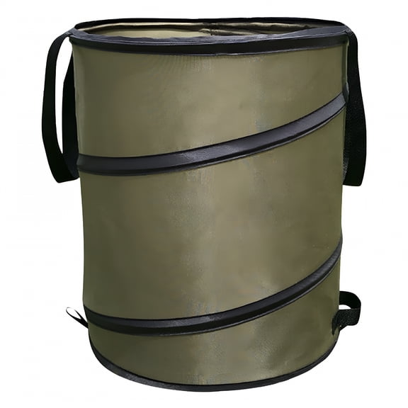 LAMIRO Garden Supplies Large 10 Gallon Pop-Up Outdoor Trash Can Lawn Garden Portable Leaf Trash Bag Small,Gallon 10 Gardening Reusable Outdoor Container Bag Patio & Garden