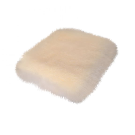 LADYGYM Grey Genuine Sheepskin Front Seat Cushion for Car Truck SUV Driver