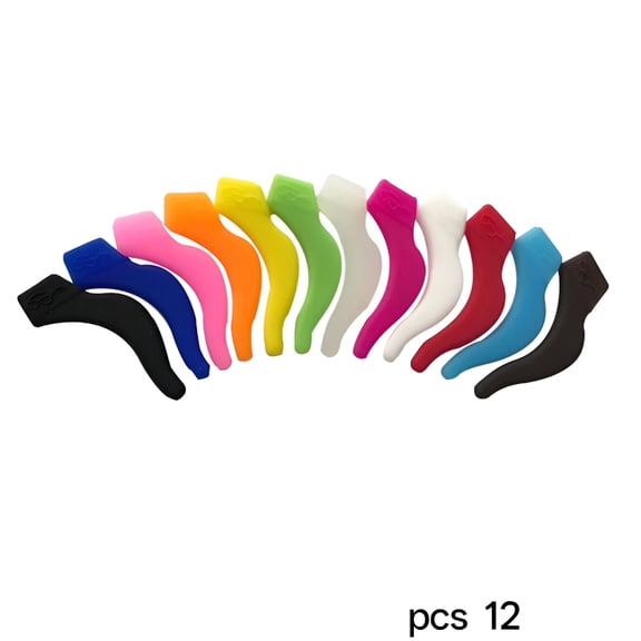 LAMIRO Glasses Ear Grip - 12 Pairs Sport Eyeglass Strap Holder, Eyewear Retainer, Silicone Anti Slip Holder For Glasses, Eyeglass Temple Tip