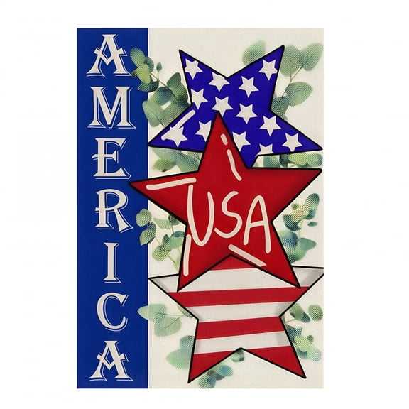 LAMIRO God Bless America 4th of July Patriotic Garden Flag Double Sided,USA Memorial Day Stars Stripes Vintage Decorative Yard Outdoor Home Small Decor,American Outside House Decoration 12 x 18