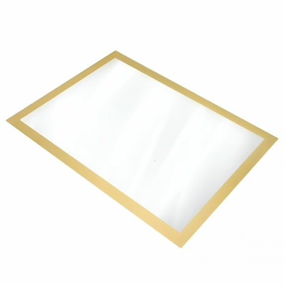 LAMIRO Gold Picture Frame Display Certificate Photo Frame Golden Pvc 1Pack