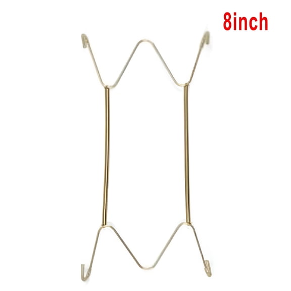 LAMIRO Gold Wire Plate Hanger Hooks for 8-16 Inch Diameter Plates