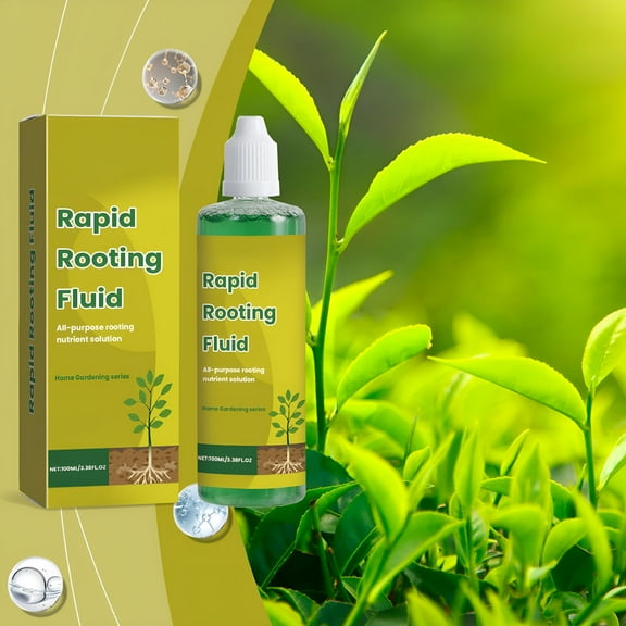 LAMIRO Green Plant Rooting Liquid Plant Root Nutrition Liquid Nitrogen Potassium Liquid Fertilizer 100ml Rooting Hormone,Helps New Plants Grow from Cuttings