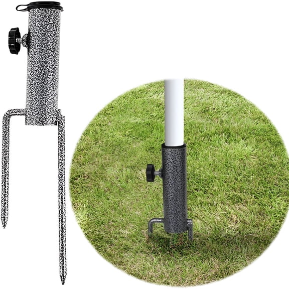 LAMIRO Ground Spike Parasol,Umbrella Stand Parasol,Parasol Holder for Beach,Garden,Lawn,Fishing,etc.,Parasol Stand Floor,Parasol Lawn Spike