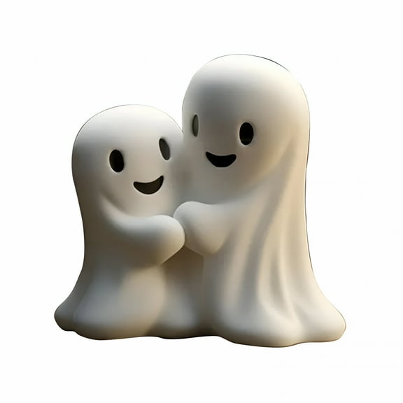 LAMIRO Halloween Ghosts Decoration, Halloween Ghost Decor, Cute Mini Ghost Centerpieces, Halloween Table Decorations, Coffee Table Shelf Mantel Display Collections