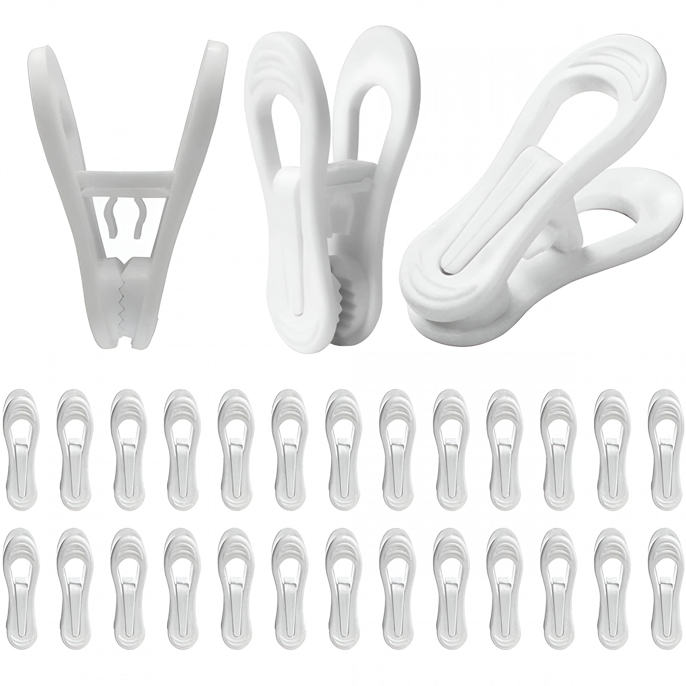 LAMIRO Hanger Clips for Hangers,30 Pcs Multi-Purpose Hanger Clips for ...