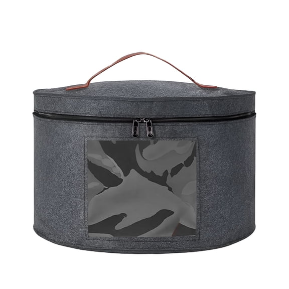 LAMIRO Hat Box,Hat Storage Box,Stackable Hats Organizer Bag Container for Closet,Stuffed Animal Toy Storage,Childrens Toy Storage Case,Foldable Travel Storage Boxes