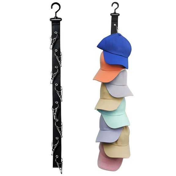 LAMIRO Hat Organizer Holder Closet Cap Organizer Baseball Cap Holder Hat Rack for Baseball Caps Hanging Cap Organizer Over The Door Cap