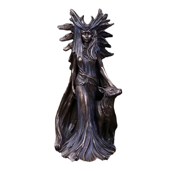 LAMIRO Hekate Bronze 25cm Figurine,Resin,3.96.3"