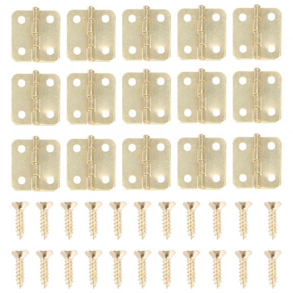 LAMIRO Hinges Mini Small Cabinet Box Hinge Wooden Jewelry Decorative Furniture Mini House Miniature Door Crafts Box