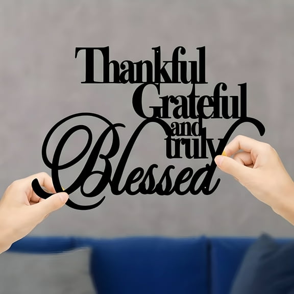 LAMIRO Home Decor Metal Wall Decor Black Word Sign Wall Art Decor Rustic Wall Decor Sign for Home Kitchen Bedroom Farmhouse Home Accessories