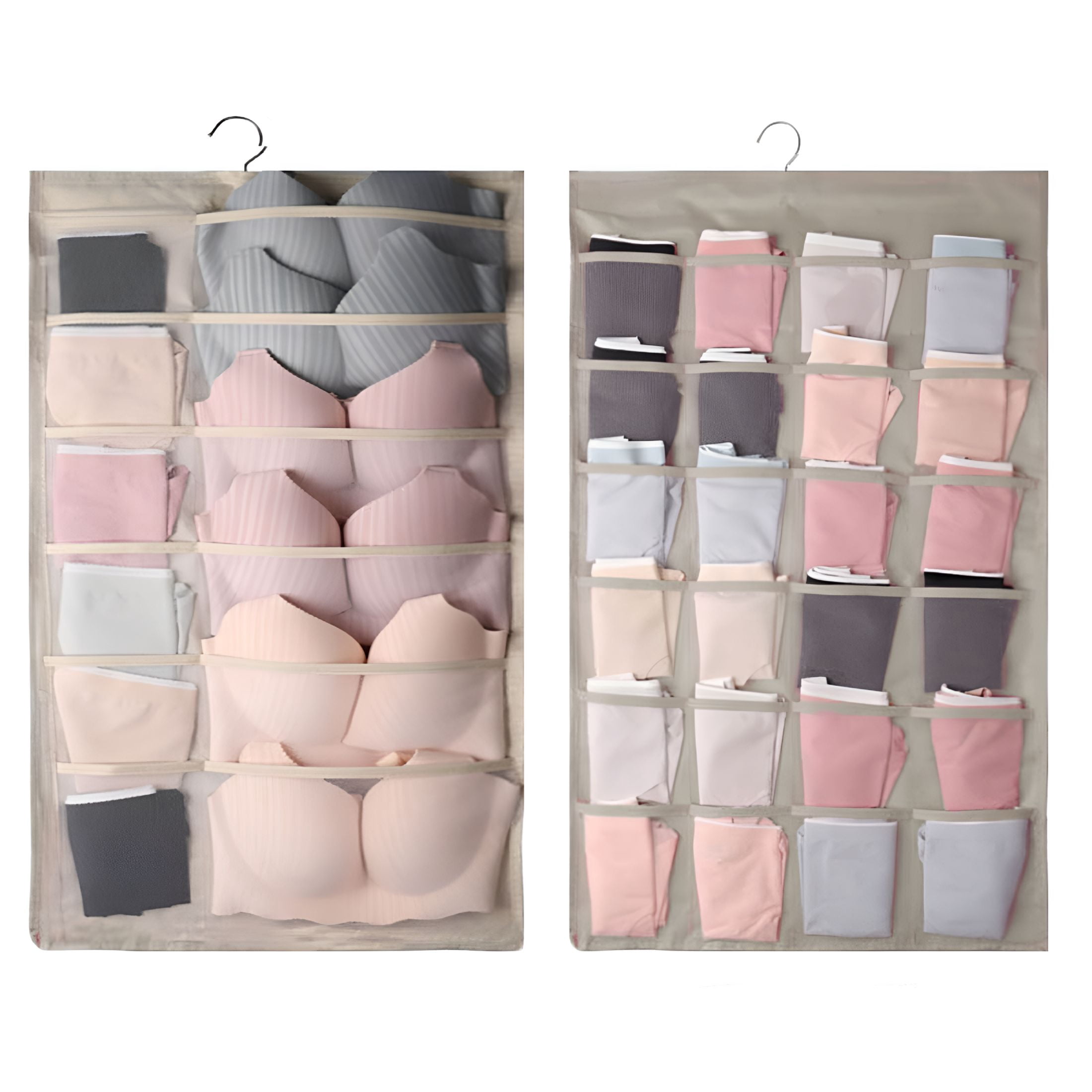 LAMIRO Home Textile Closet Hanging Bra Organizer with Rotating Metal ...