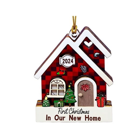 LAMIRO House Warming Gifts New Home Housewarming Gifts for New House,Housewarming Gift Presents for Women,Couple - New Home Gifts for Home,New Home Owners Gift Ideas - Wood New Home Ornament 2024