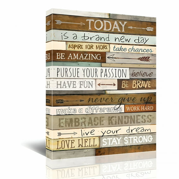 LAMIRO Inspirational Wall Art for Office Quotes Theme Decor Women Motivational Canvas Prints Framed Bathrooms Modern Size 12X16 Office Wall Decor for Women