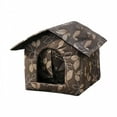 thumbnail image 1 of LAMIRO Insulated Outdoor Cat Shelter for Winter-Waterproof Feral Cat House with Thermal Warmth Weatherproof Stray Pet Shelter with Foldable Design and Quickly Clean Interior, 1 of 7