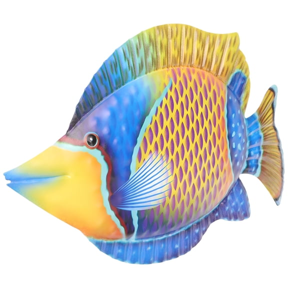 LAMIRO Iron Fish Ornament Decor Hanging Metal Wall Outdoor Shape