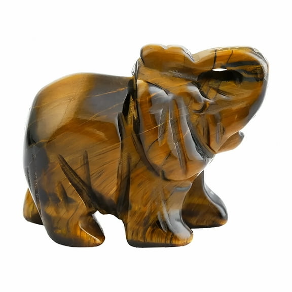 LAMIRO Jade Elephant Figurines Good Luck Ornament Decor Knick Knacks