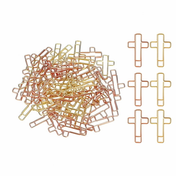 LAMIRO Jumbo Paperclips Metal Bookmarks Holder for Files Documents Cross Shape Student