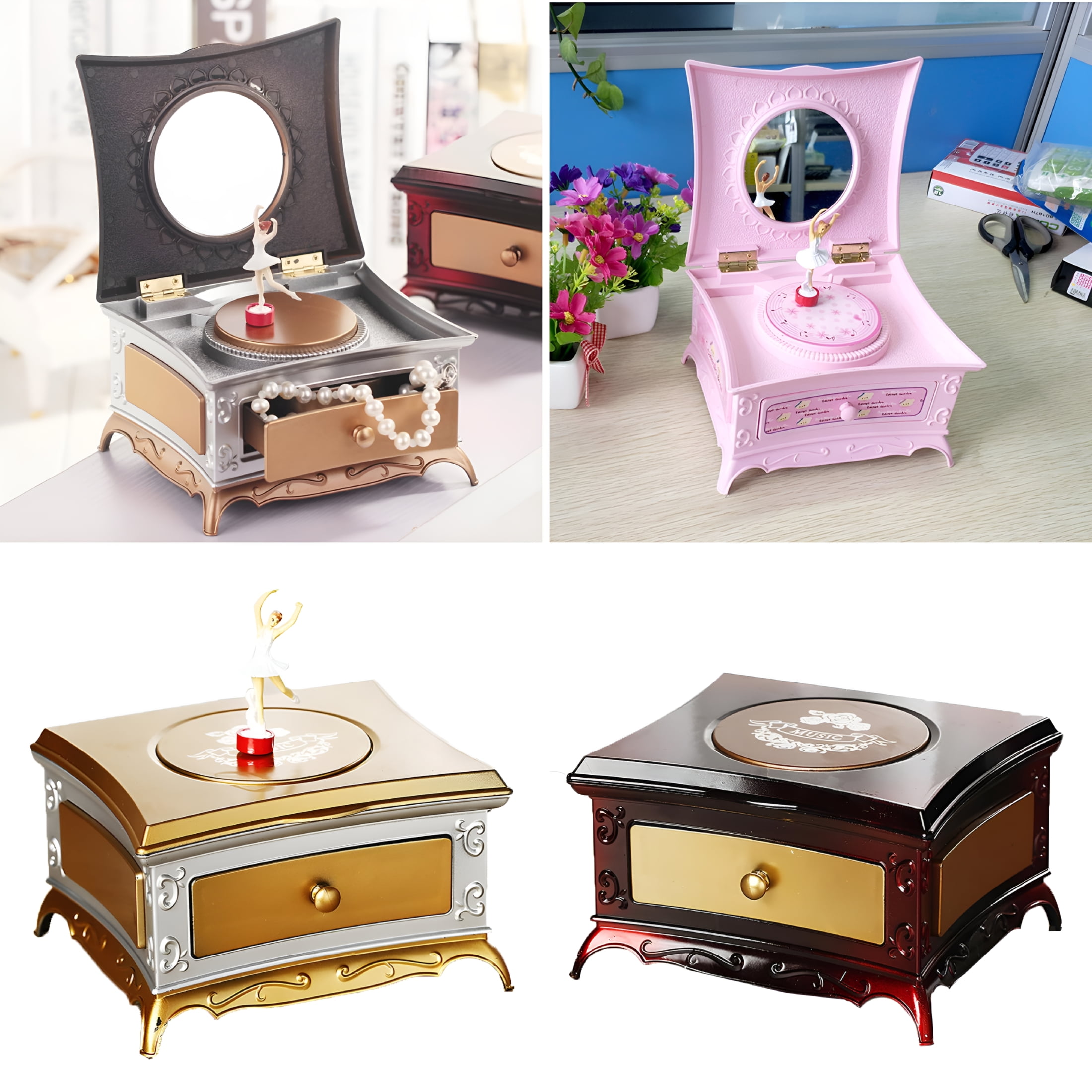 Ballet Girl Musical Jewelry Box With Dancing Ballerina - Perfect Dance Recital Gift For Girls