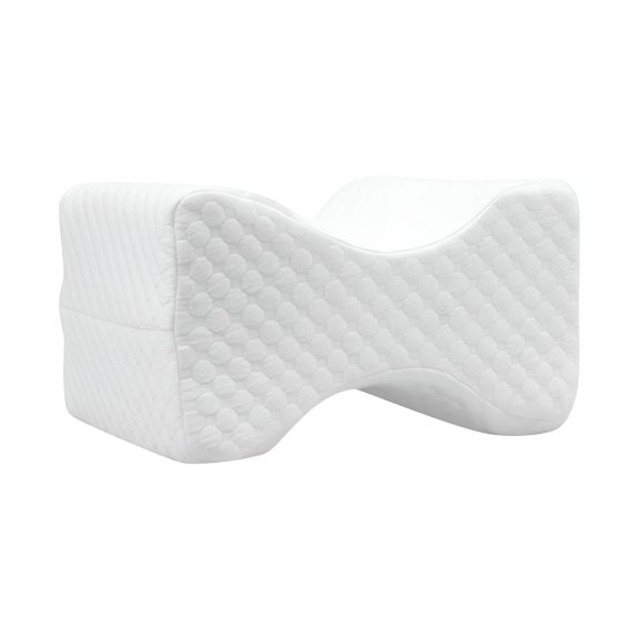 LAMIRO Knee Pillow for Side Sleepers,Firm Support Cooling Memory Foam Leg Pillow for Sleeping,Sciatica Pain Relief,Knee&Back Relief,Water Resistant Between Legs Pillow,Ergonomic Contour