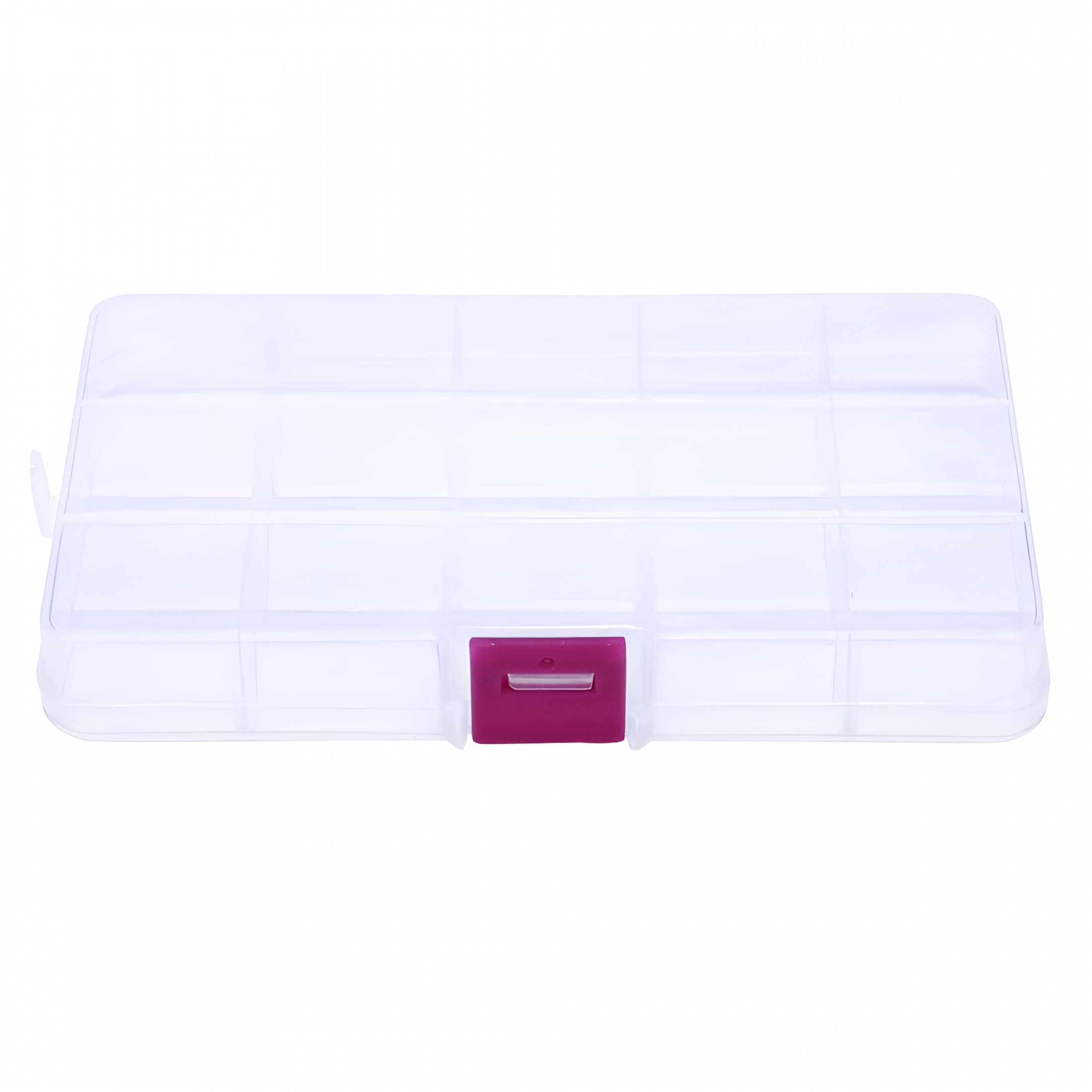 LAMIRO Large 15 Grid Clear Organizer Box Adjustable Dividers - Plastic ...