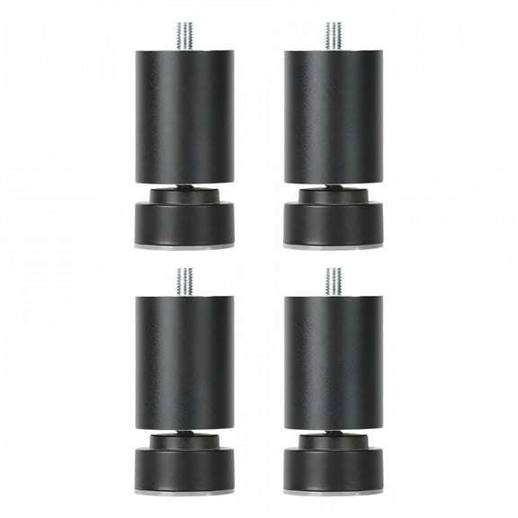 LAMIRO M10 Thread Bed Frame Legs Furniture Support Legs for Sofas Cafe Bathroom Black 10cm