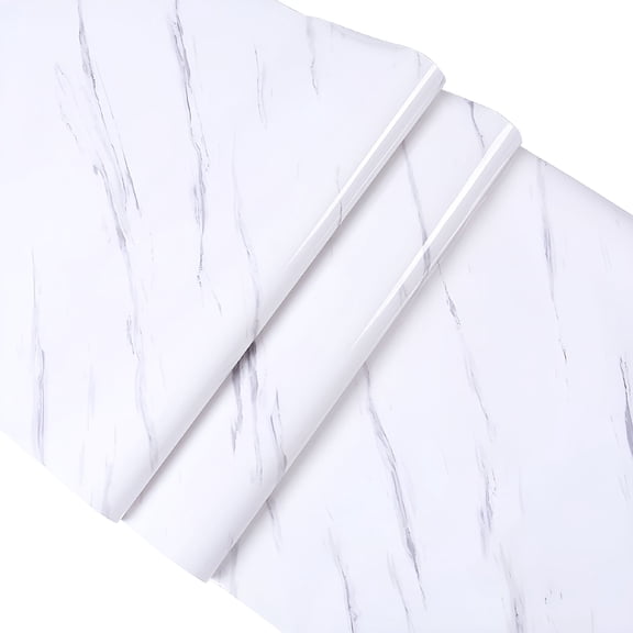 LAMIRO Marble Contact Paper for Countertops Waterproof Marble Wallpaper Peel and Stick Countertops Removable Kitchen Cabinet Contact Paper Decorative Self Adhesive Shelf Liner 300x40cm