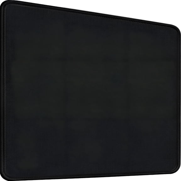 LAMIRO Medium Black Mouse Pad for Wireless Mouse,11.8"x9.8"x0.12" Upgraded Mouse Pad with Stitched Edge,Gaming Mousepad Non-Slip Rubber Base Waterproof Mouse Pad for Laptop,Office,Home,Black