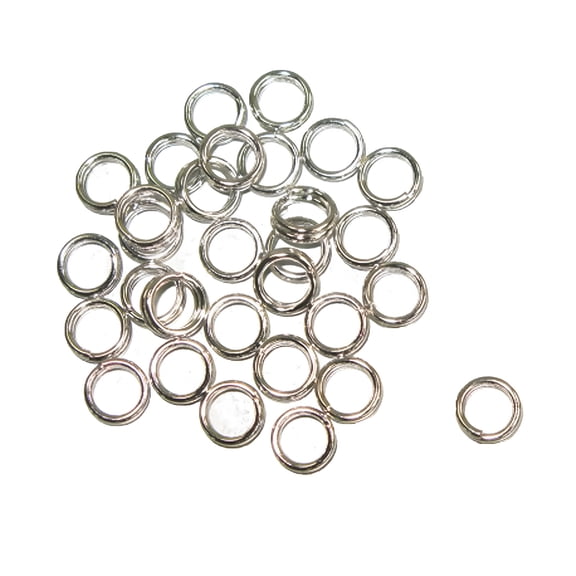 LAMIRO Metal Split Rings 100 Pack - 6 Sizes (8mm)