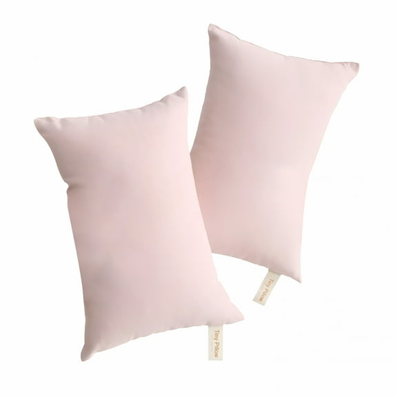 LAMIRO Microfiber Mini Pillows for Travel, 2 Pack Microfiber Soft Tiny Pillows Pets Comfort 11" X 7", Soft and Machine Washable Small Pillows for Neck, Wrist, and Knee