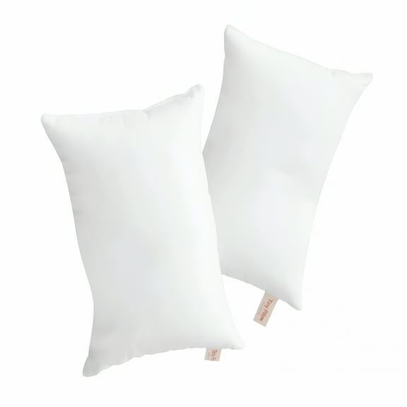 LAMIRO Microfiber Soft Tiny Pillows, 2 Pack Microfiber Mini Pillows for Travel, Pets, Soft Machine Washable Small Pillows for Neck, Wrist, Lumbar and Knee, Travel Pillows 11" X 7"