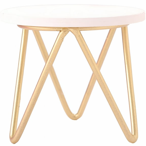 LAMIRO Mini Side Table Miniature Side Table Round Table Tiny House Nightstand Decor