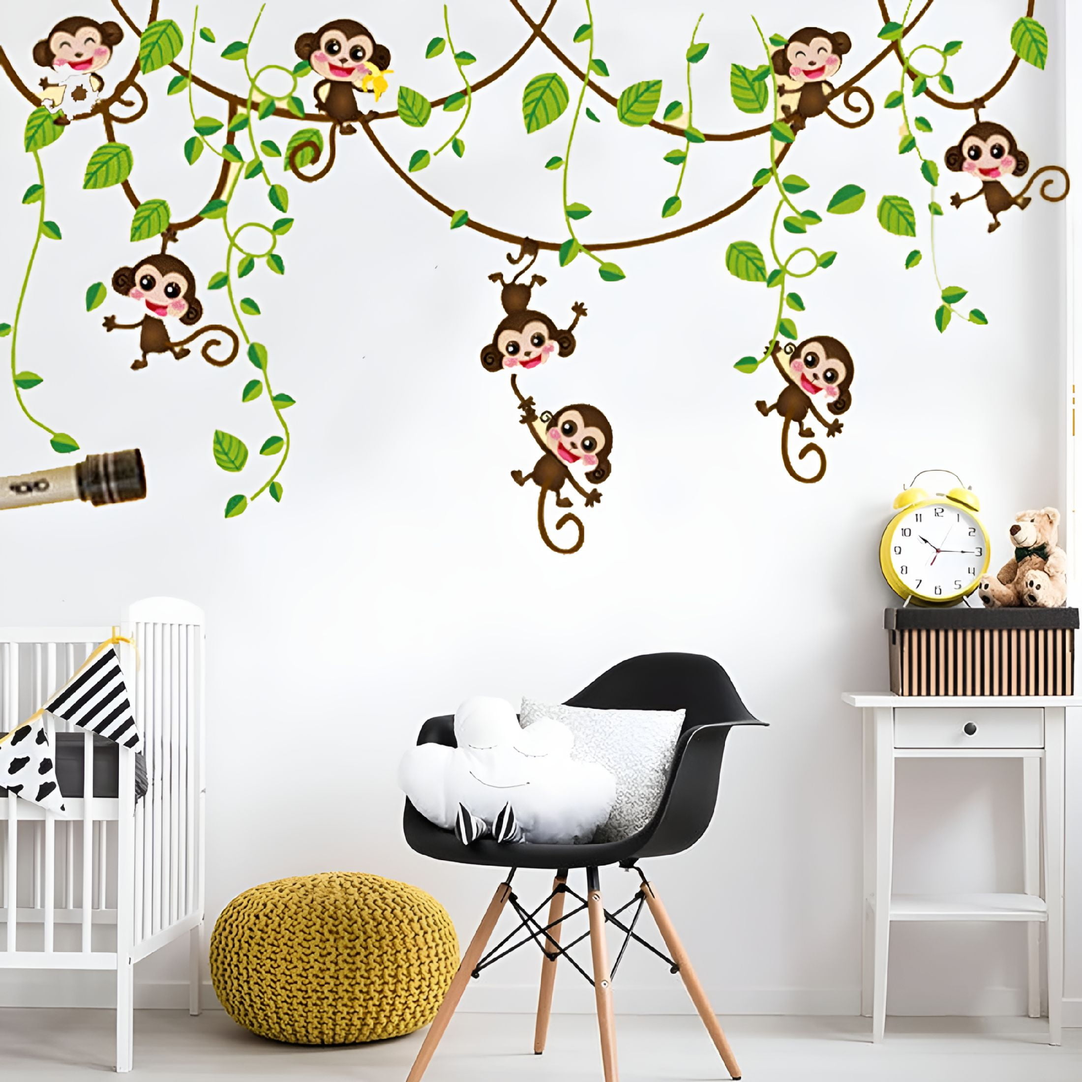 Explore Monkey Wall Decals and Stickers for Kids Rooms and Home Decor, image size:2200x2200