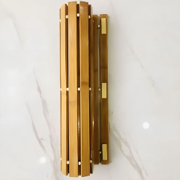 LAMIRO Natural Bamboo Wood Bath Mat Floor Mat Non Slip for Bathroom Doormat