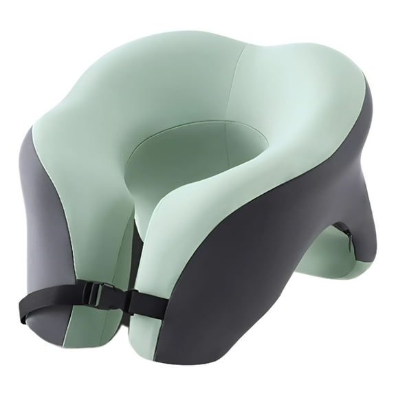 LAMIRO Neck Pillow for Airplane 2-in-1 Travel Pillow & Face Down Pillow with Cooling Gel Memory Foam Face Pillow for Relax Arms Eye Surgery Support