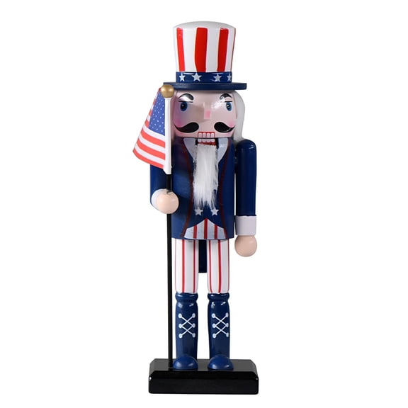 LAMIRO Nutcracker Soldier Cute Add Atmospheres Lightweight Wooden Patriotic 4th of July Decorations Home Decor