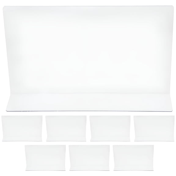 LAMIRO PVC Closet Shelf Organizers for Supermarket Clean and Neat 8Pcs