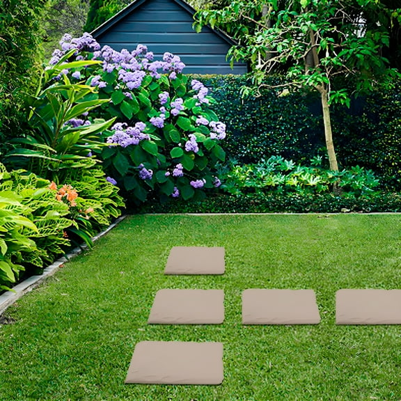 LAMIRO Pebbles Garden Stepping Stones With Ground Nails Garden Decoration Decorative Outdoor Walkway Suitable For Park Courtyard School Hexagonal Shape B 39x39x2.5cm