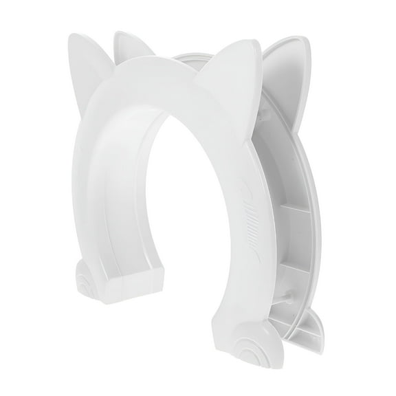 LAMIRO Pet Cat Door Plastic Pass Portal for Sliding Glass,Abs White