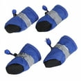 thumbnail image 1 of LAMIRO Pet Shoes 4 Pcs Waterproof Anti Dog Boots All Seasons Pet Booties for Small to Medium Dogs Size XS (Blue), 1 of 7