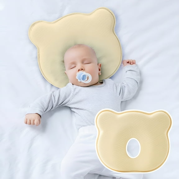 LAMIRO Pillow Soft Cozy Pillow Bear Memory Foam Donut Pillow Suitable for Small Boys and Girls
