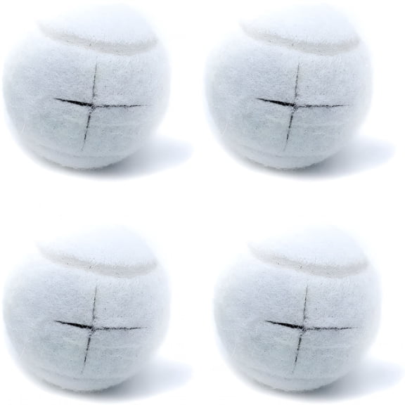 LAMIRO Precut Walker Tennis Balls 4 Pcs Balls with Precut Opening for Easy Installation,Fit Most Walkers,for Furniture Legs and Floor Protection