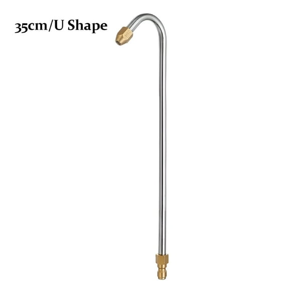 LAMIRO Pressure Washer Gutter Cleaner Attachment,Power Washer Extension Wand,U Shape Curved Rod,1/4 inch Quick Connect 35cm