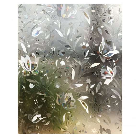 LAMIRO Pvc Glass Privacy Film Frosted Glass Window Film Static Cling Blocking Removable Translucent Decoration Sticker 12X78 in Window Privacy Film