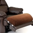 thumbnail image 1 of LAMIRO Recliner Foot Pillow Cushion High Resilience Sherpa Memory Foam Bolster Sleeping Rest Multipurpose Half Roll Leg Pillow Suitable for Bed Chair Sofa Headrest Back Lumbar Leg Support(Chocolate), 1 of 7