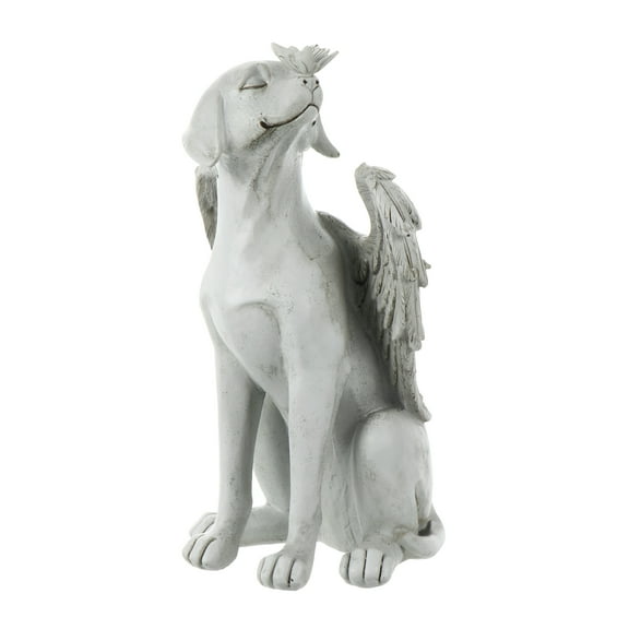 XIBUFE Resin Memorial Dog Angel Statue for Your Garden Memory of Dog's Bereavement